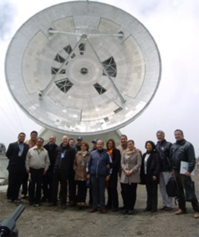 El Presidente Calderón realizó una visita de trabajo al gran Telescopio Milimétrico