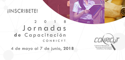 Aún puedes participar en las  Jornadas de Capacitación CONRICYT 2018