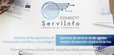 CONRICYT lanza el servicio de información científica y tecnológica (ServiInfo)