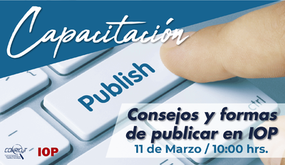 Consejos y formas de publicar en IOP